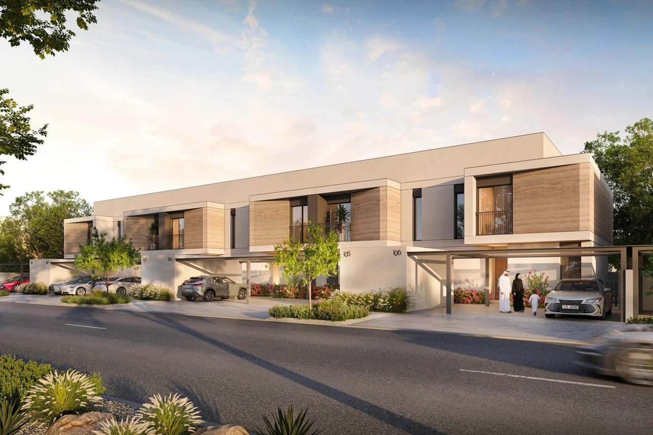 Al Ghadeer Parks — official Aldar architectural illustration