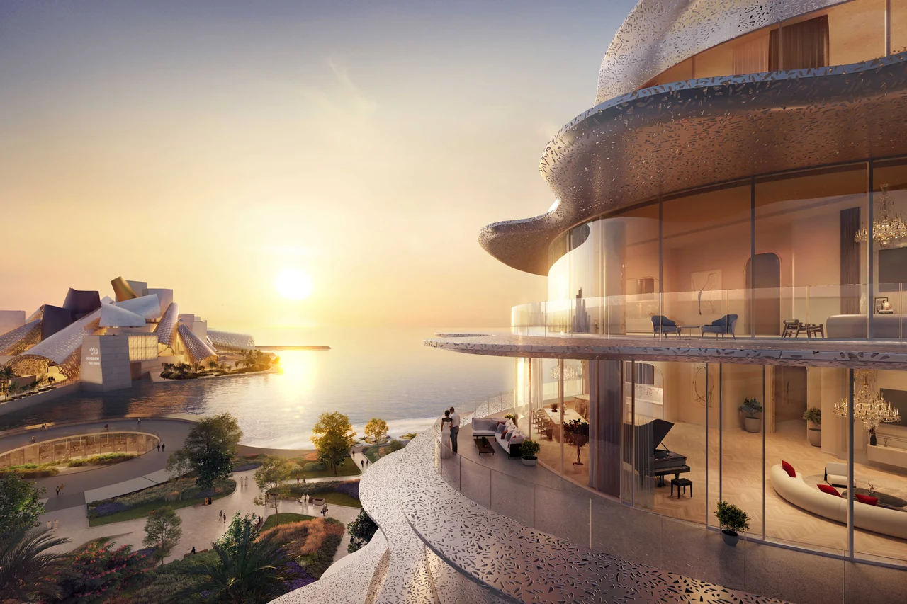 Baccarat Residences Saadiyat — official Aldar architectural illustration