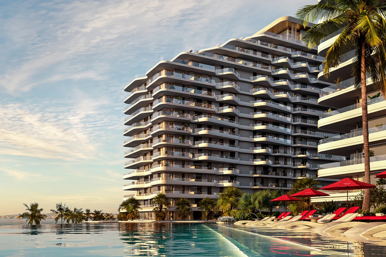 Rosso Bay Residences — official Aldar architectural illustration