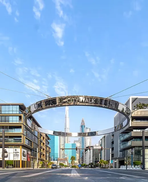City Walk: community buildings and surroundings