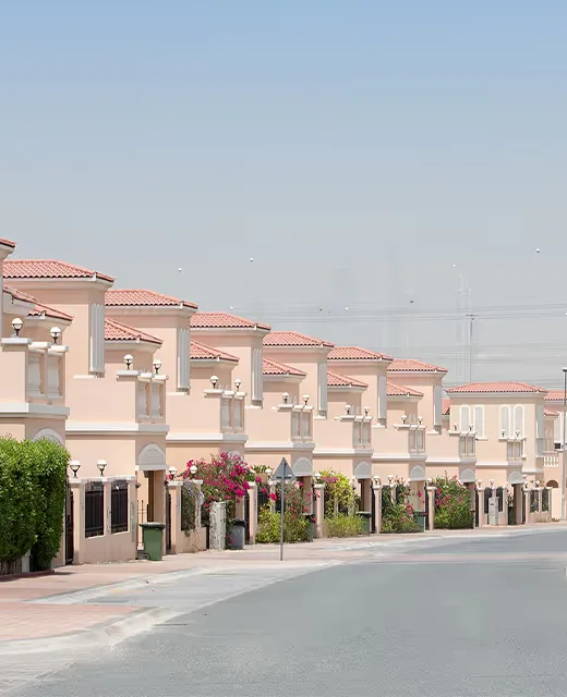 Jumeirah Village Circle (JVC): community buildings and surroundings