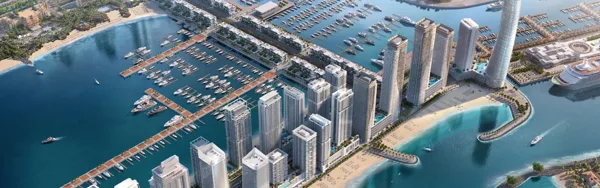 Emaar Beachfront: official development rendering