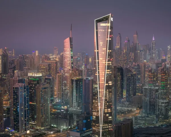 Official rendering of the Uptown Dubai master development and Uptown Tower